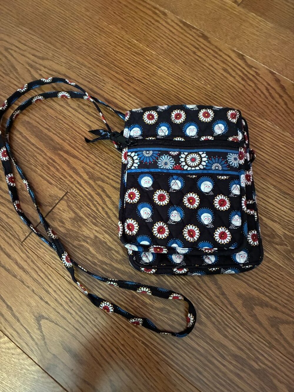 Small Owl Print Vera Bradley Crossbody Bag